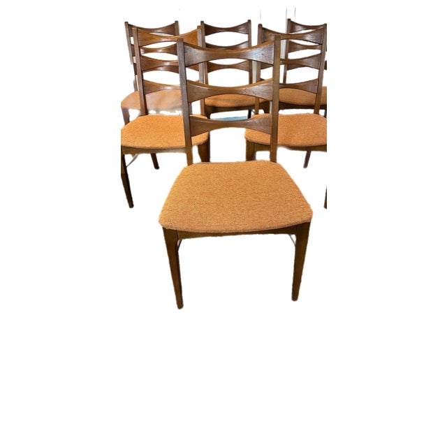 1960s 1960's Lane Rhythm Dining Chairs - Set of Six For Sale - Image 5 of 7