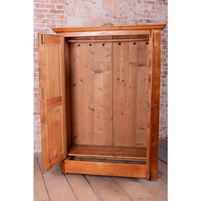 Brown Neo-Classical Wardrobe in Ash, Czech, 1820s For Sale - Image 8 of 18