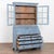 Mid 19th-century Swedish pine secretary with newer professionally applied layered blue exterior painted finish. Upper...