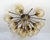 Italian sputnik flush mount with smoky Murano glass globes carefully hand blown with bubbles inside the glass using...