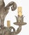 Mid 20th Century Hollywood Regency Foliate Form Tole Chandelier For Sale - Image 5 of 9