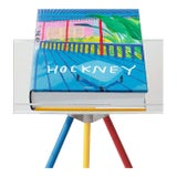Autographed David Hockney "A Bigger Book" Painting Collection with Book Stand Collector's Edition For Sale