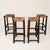 1960s Dutch Mid-Century Modern Oak and Rush Bar Stools, Set of Four, 31.5" H For Sale - Image 4 of 6