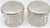 Pair of French Silver & Cut Glass Armorial Dresser Jars—AF Monogram, Bamboo Motif, 19th Century This elegant pair of...