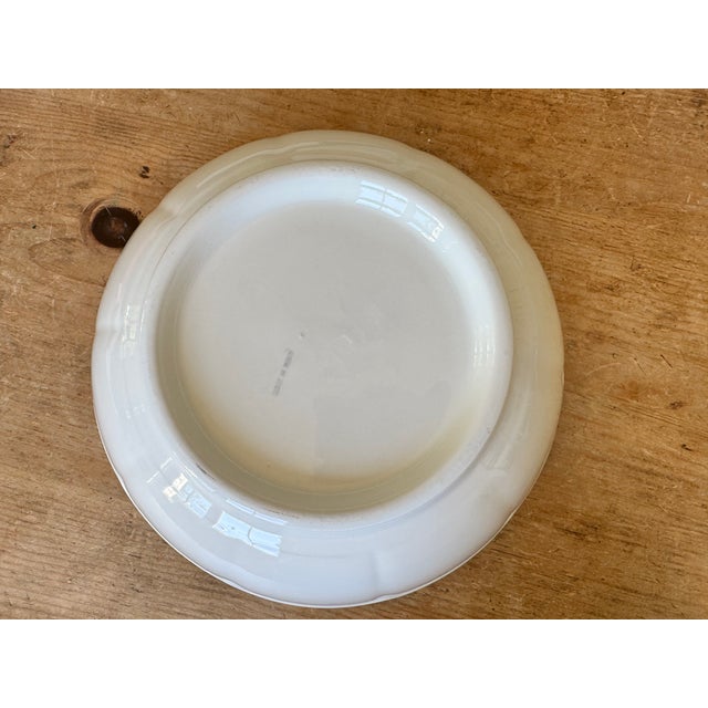 Antique White Vintage Italian Serving Bowl For Sale - Image 8 of 9