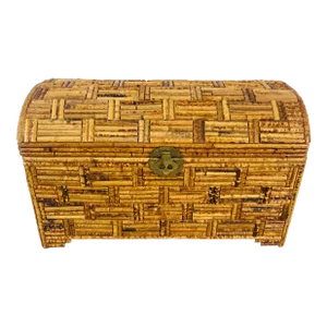 Vintage Coastal Pencil Reed Rattan Truck