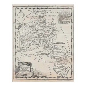 Antique Map of Oxfordshire by Thomas Kitchin