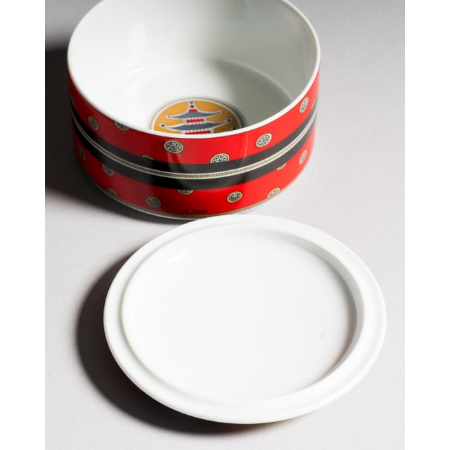 Red Visit to Japan Collectors Box No. 7 by Kathy Still for Rosenthal Studio-Line, Germany, 1980s For Sale - Image 8 of 13