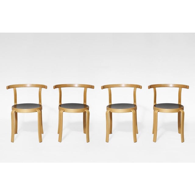 Model 8000 Dining Chairs by Rud Thygesen & Johnny Sorensen for Magnus Olesen, 1970s, Set of 4 For Sale - Image 3 of 8