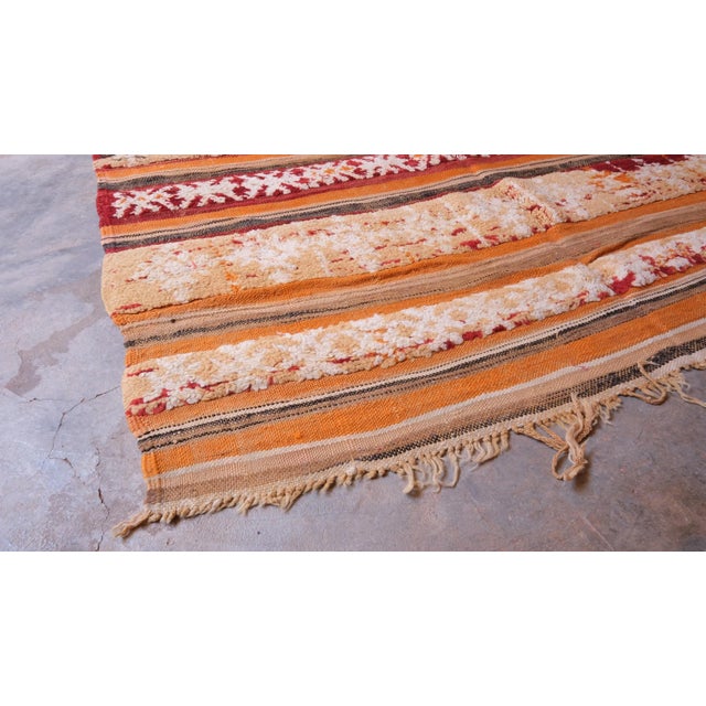 1980s Striped Vintage Flatweave Rug - 8.7 X 4.89 Ft For Sale In Cleveland - Image 6 of 11