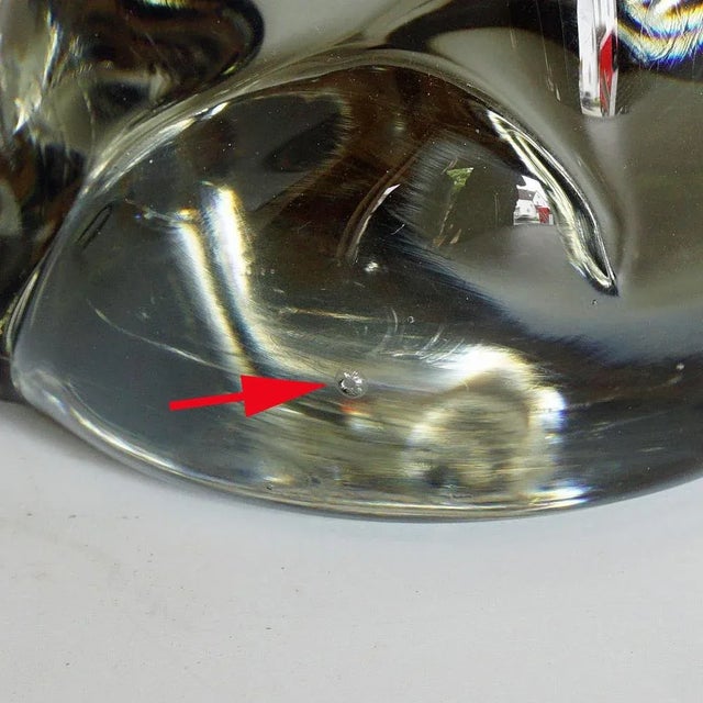 Art Glass Sculpture Bear attributed to Livio Seguso, 1970s For Sale - Image 6 of 7