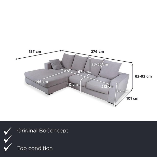 with the BoConcept Cenova corner sofa, you bring Scandinavian comfort into your home in a particularly spacious form. The...