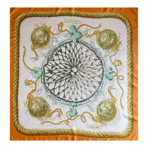 Hermès Silk Scarf « Rose Des Sables » 1969