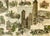 A finely detailed hand-colored wood engraving of Los Angeles, published in Harper’s Weekly in 1890 and drawn by noted...
