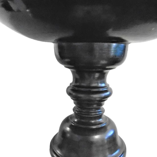 Mid-Century Modern Vintage 1950’s Bronze and Marble Ornamental Pedestal Centerpiece For Sale - Image 3 of 5