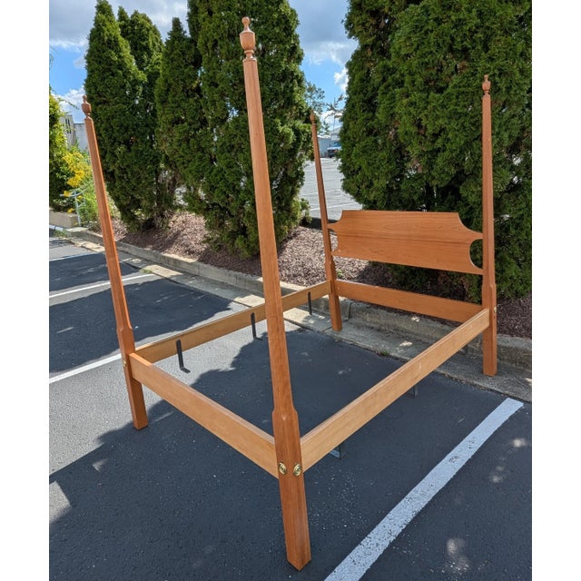 Mid 20th Century Suter's Furniture Pencil Post Bedframe For Sale - Image 5 of 14