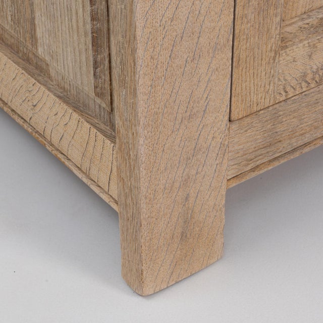 1970s French Oak Buffet With Paneled Door For Sale - Image 13 of 18