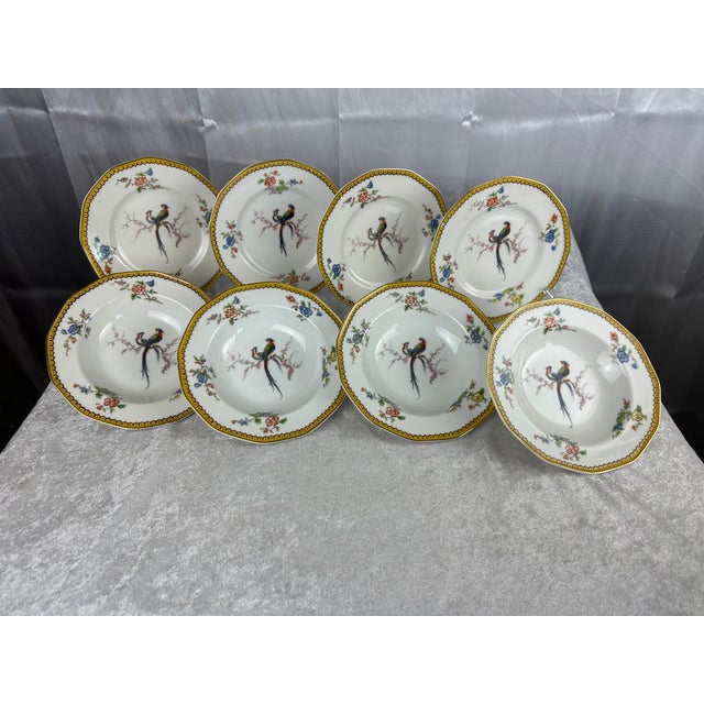 Ceramic 1920s Limoges 'Eden' by Theodore Haviland Bird of Paradise Dinnerware, Service for Four- 22 Pieces For Sale - Image 7 of 12
