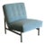1970s Armless Lounge Chair Attributed to Florence Knoll For Sale