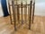 1990s Unmarked McGuire Organic Modern Bamboo & Rattan Circular Dining Table With Glass Top For Sale - Image 12 of 12