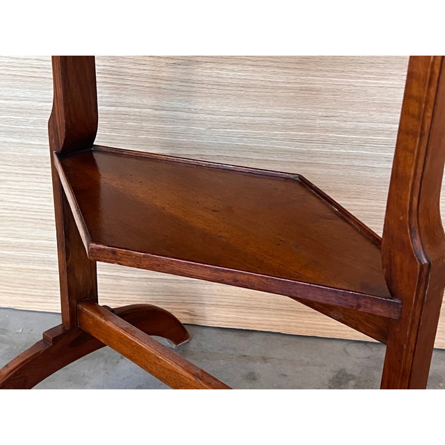 French Art Nouveau Side Table or Nightstand With Drawer and Shelve For Sale - Image 11 of 11