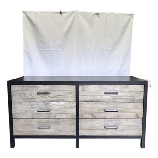 Ethan Allen Merrick Rustic Modern Double Dresser For Sale