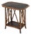 Chinoiserie Lacquered Bamboo Two-Tier Side Table For Sale