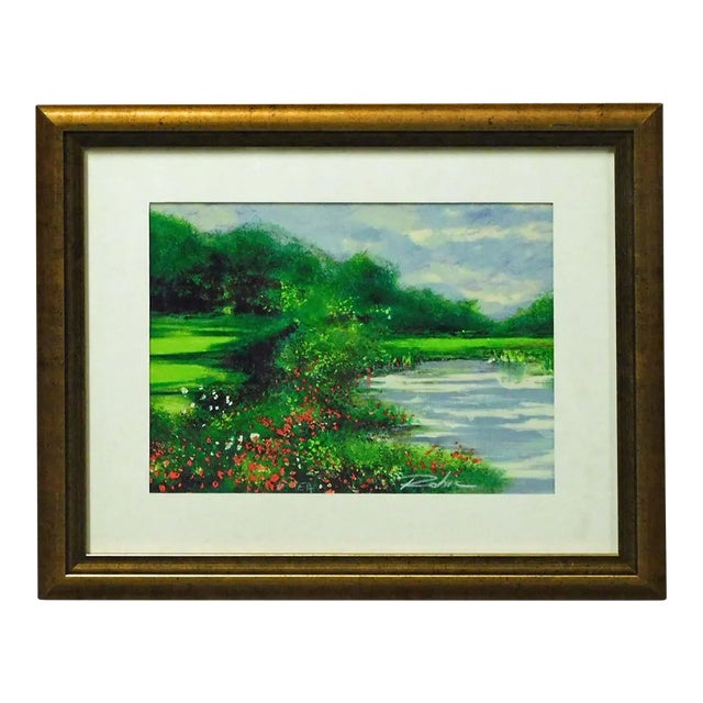 Raphael Robic Untitled Tree Framed Hand Signed Limited Edition Lithograph Art For Sale