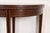 Wood Late 20th Century Baker Furniture Style Federal Inlaid Mahogany Flip Top Demilune Console Game Table For Sale - Image 7 of 14