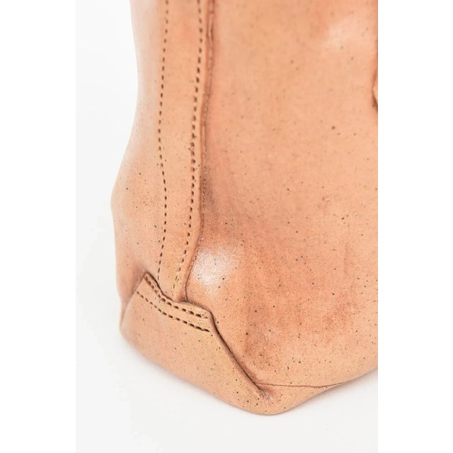 Vintage Ceramic Buckle Bag Sculpture 90's For Sale - Image 10 of 12