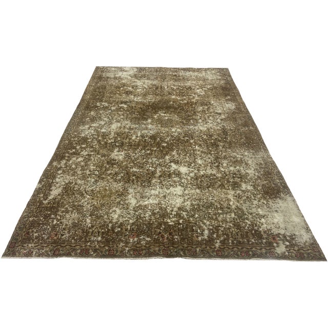 Vintage rug | Size: 286 x 189 cm | Hand-knotted | Material: Wool | Condition: Very good | Modern design with classic...