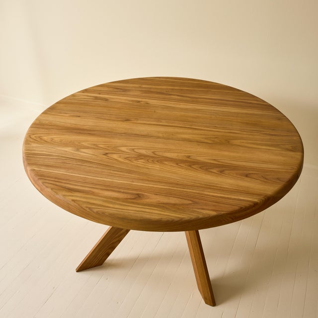 Brutalist Pierre Chapo T21b "Sfax" Elm Table, 1970s For Sale - Image 3 of 10