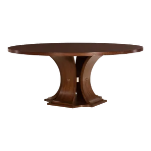 Century Furniture Sanford 72" Round Dining Table, Brown