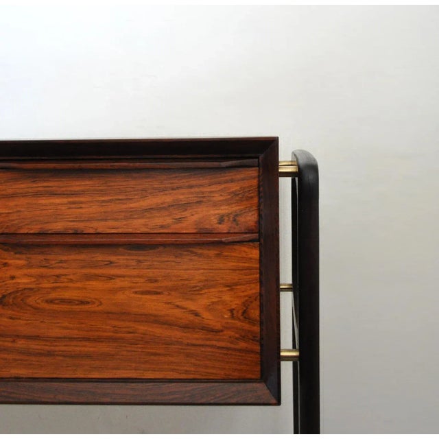 Danish Modern Rosewood Sewing Table, 1960s For Sale - Image 11 of 13