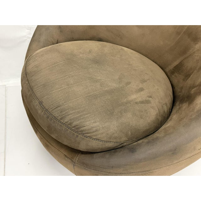 Vintage Pair Milo Baughman for Thayer Coggin Swivel Egg Lounge Chairs, Usa 1960s For Sale - Image 11 of 18