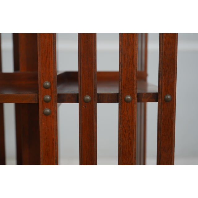 Kindel Mahogany Revolving Bookshelf For Sale - Image 11 of 12