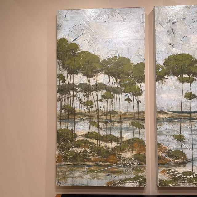 1990s A. Wickey Painted on Wood For Sale In Panama City, FL - Image 6 of 7