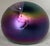 Purple Vintage Glasshouse Opalescent Hand-Blown Signed Paperweight For Sale - Image 8 of 9
