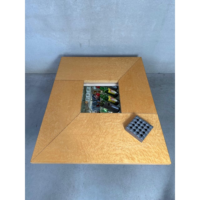 Glass Vintage Coffee and Bar Table by Paul Michel, 1970s For Sale - Image 7 of 18