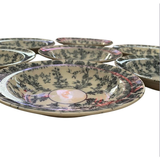 Blue Deli design by Copeland Spode , rare survivors. Beautifully blue flow transfer ware . Circa 1870 , some color...