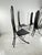 Metal Vintage Steel and Leather Chairs by Recanatini, 1980s, Set of 4 For Sale - Image 7 of 8