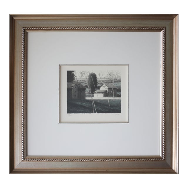 Late 20th Century Robert Kipniss Limited Edition Color Lithograph Titled "April Leaves" Signed Numbered For Sale