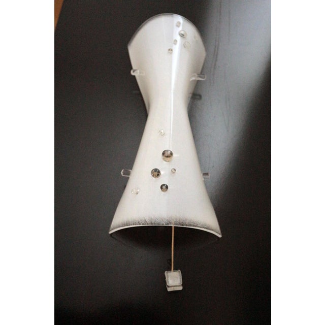 Plastic Acrylic Glass Wall Lamp by Rupert Nikoll, 1950s For Sale - Image 7 of 15
