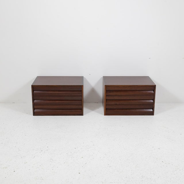 Tecno Suspended Bedside Tables from Tecno, 1950s, Set of 2 For Sale - Image 4 of 14