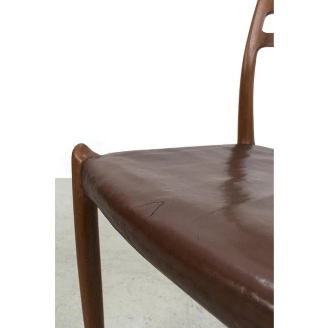 Brown Vintage Chair by Niels Otto Møller For Sale - Image 8 of 10