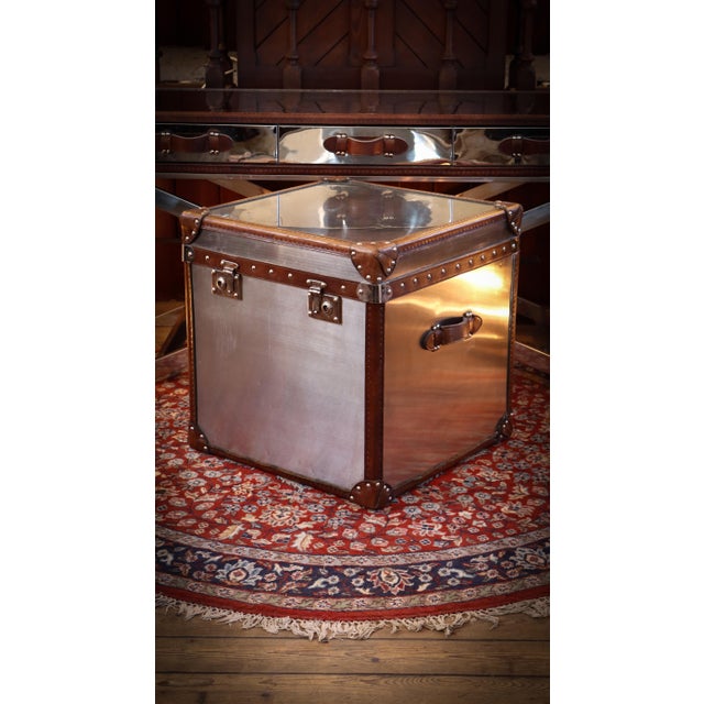 White Star Trunk in Steel and Leather by Timothy Oulton, 2010s For Sale - Image 18 of 18