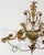 Vintage Italian Gilt Tole Metal Four Candle Wall Sconce W Wall Pocket For Sale In Kansas City - Image 6 of 7