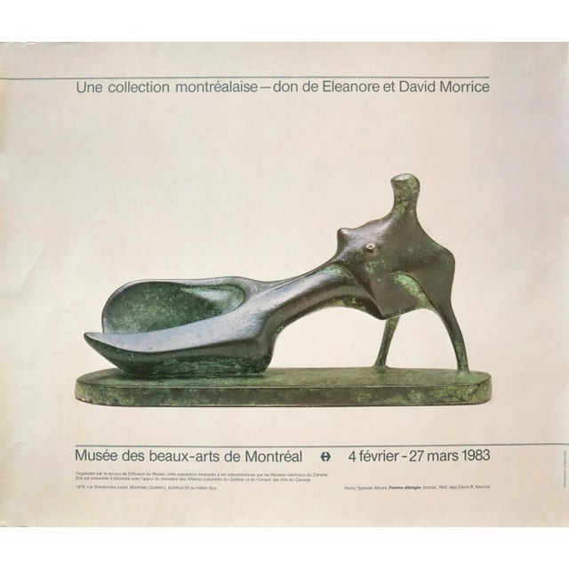Paper 1983 Montreal Museum of Fine Arts Poster, Eleanore Et David Morrice Collection, Montreal Museum of Fine Arts For Sale - Image 7 of 7