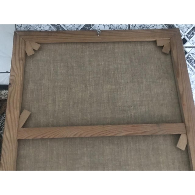 Sunflowers in a Ceramic Vase, Oil Painting on Canvas For Sale - Image 12 of 17