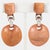 Contemporary Dominique Denaive Orange Resin and Metal Dangle Clip Earrings For Sale - Image 3 of 9